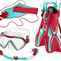 Rapido Boutique Collection Kids Sunshine Mask Fin Snorkel Set